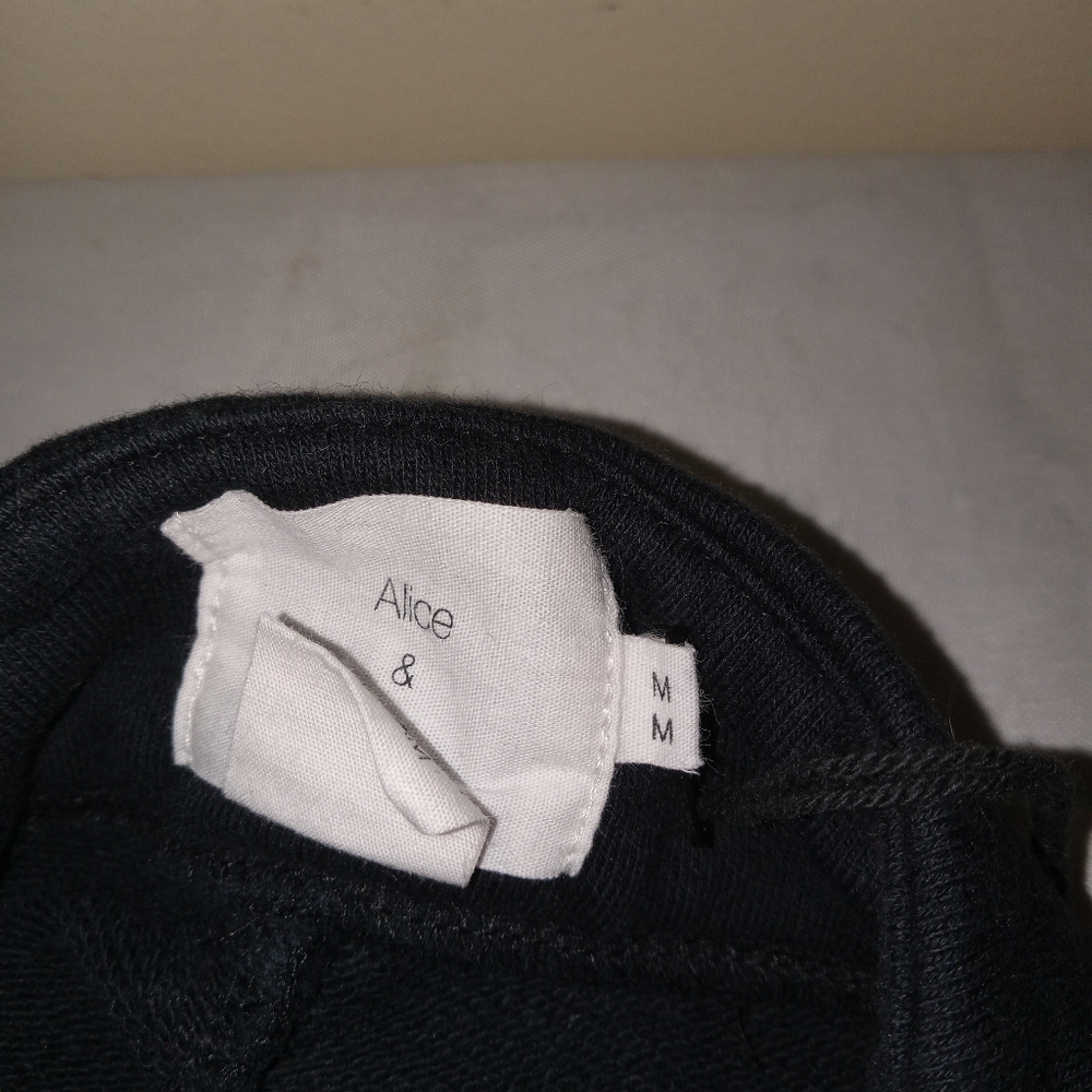 Alice & UO Urban Outfitters Black Crop Hi Waisted Pants Medium - Picture 4 of 12